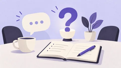 Conceptual illustration: 50 UX Interview Questions and How to Answer Them