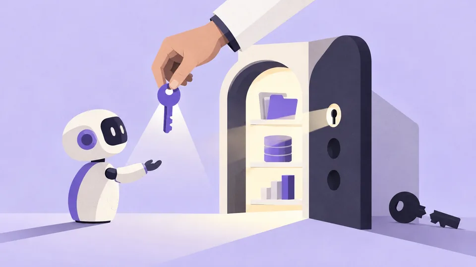 Conceptual illustration: AI Permissions UX: Designing Safe Agent Access and Actions