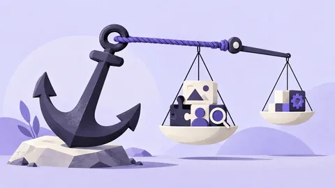 Conceptual illustration: Anchoring Effect in Pricing and Product UX