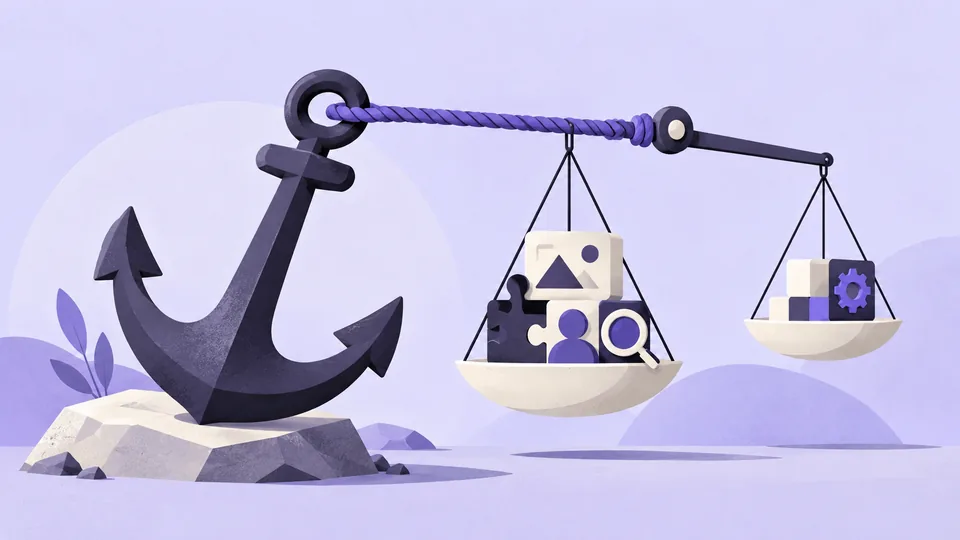 Conceptual illustration: Anchoring Effect in Pricing and Product UX