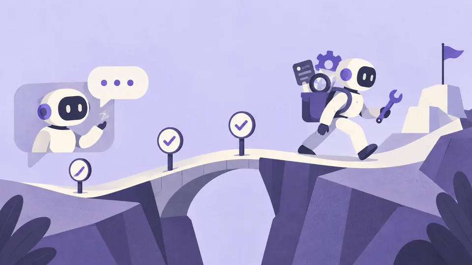 Conceptual illustration: Conversational UX vs Agentic UX: What's the Difference?