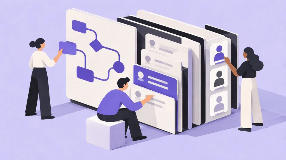 Conceptual illustration: CRM UX Design: Patterns for High-Productivity Interfaces