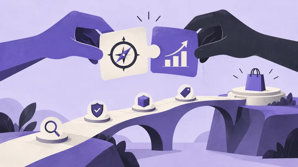 Conceptual illustration: CRO vs UX: What's the Difference and Why You Need Both