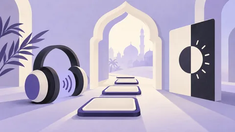 Conceptual illustration: Designing Accessible Arabic Interfaces