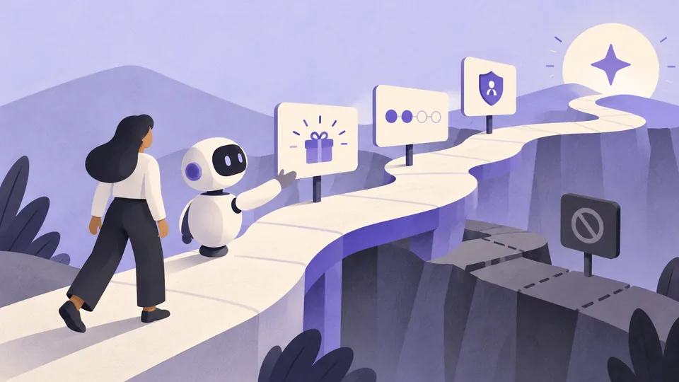 Conceptual illustration: Designing AI Onboarding: Teaching Users What AI Can and Cannot Do