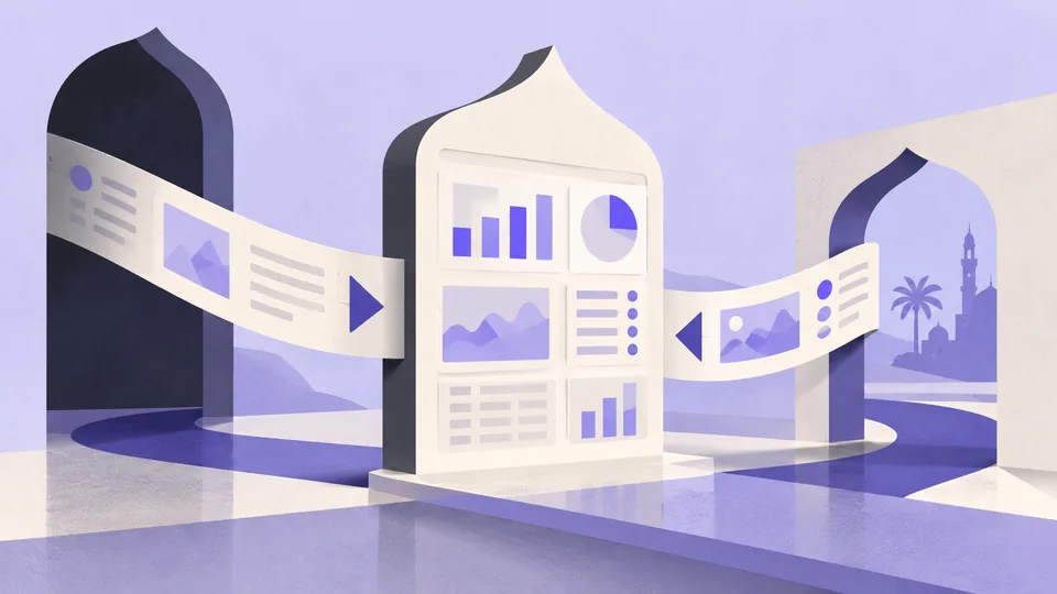 Conceptual illustration: Designing Arabic Dashboards: RTL Patterns for Data-Heavy Products