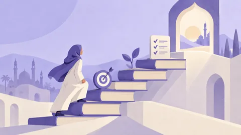 Conceptual illustration: EdTech UX Design for Arabic Learners