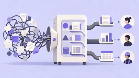 Conceptual illustration: ERP UX Design: How to Simplify Complex Business Workflows