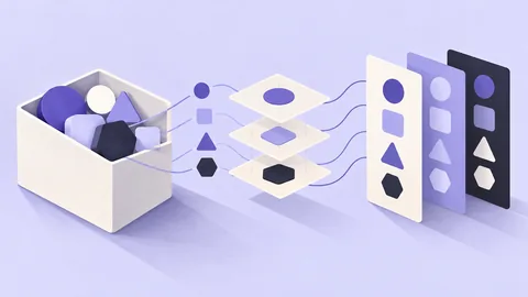 Conceptual illustration: Figma Variables vs Design Tokens
