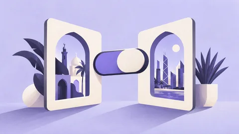 Conceptual illustration: How MENA Apps Handle Arabic and English Language Switching - Research Protocol