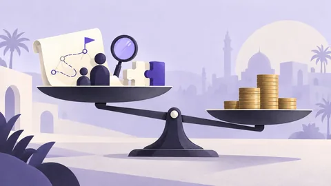 Conceptual illustration: How Much Does a UX Consultant Cost in MENA?
