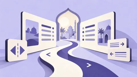 Conceptual illustration: How to Build an RTL Design System for Arabic Products