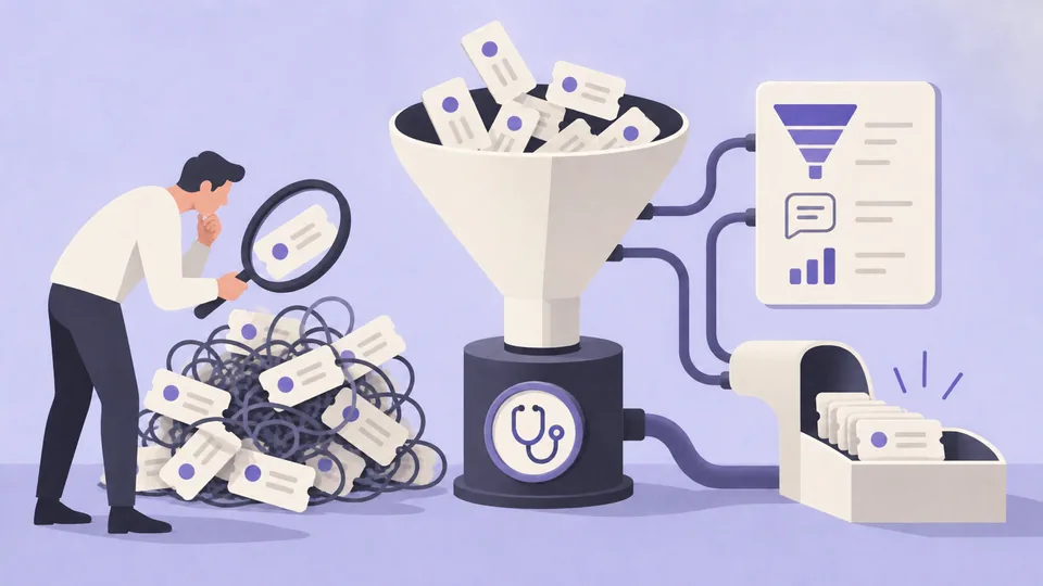 Conceptual illustration: How to Reduce Support Tickets Through Better UX
