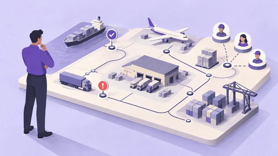 Conceptual illustration: Logistics and Supply Chain UX for Complex Operations