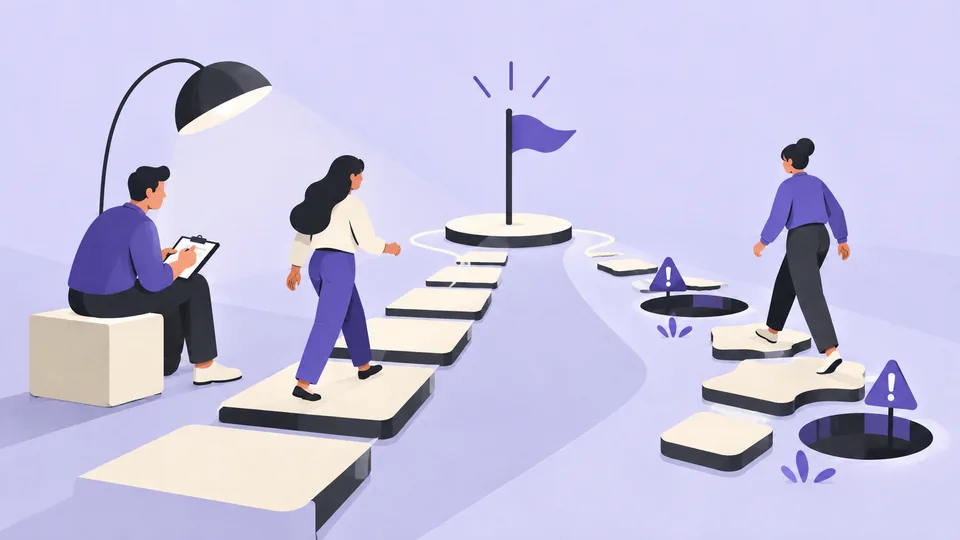Conceptual illustration: Moderated vs Unmoderated Usability Testing