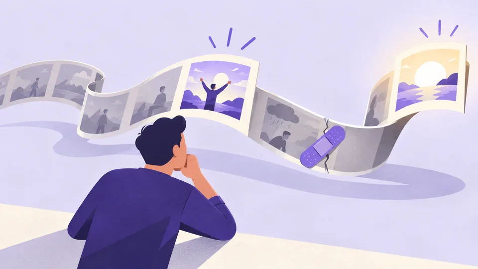 Conceptual illustration: Peak-End Rule in UX: Why Users Remember Moments, Not Journeys