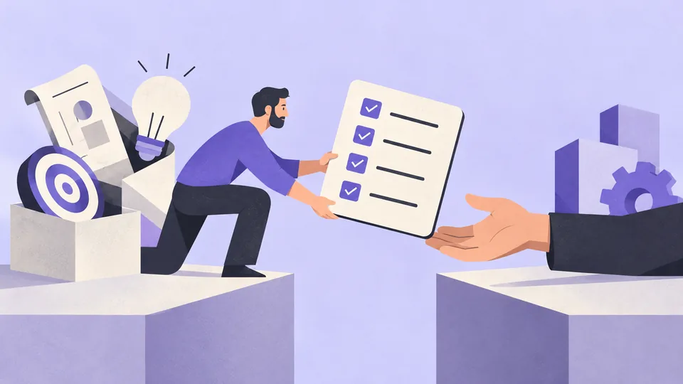 Conceptual illustration: Product Design Handoff Checklist