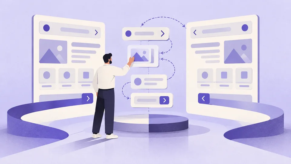 Conceptual illustration: RTL Design Systems: Building Components That Work in Arabic and English