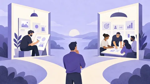 Conceptual illustration: Should You Hire a Product Designer or a UX Agency?