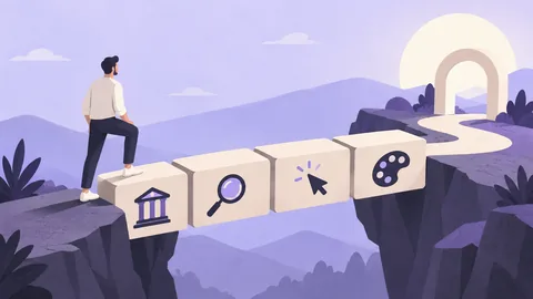 Conceptual illustration: UX Design Course: What You Actually Need to Learn