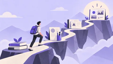 Conceptual illustration: UX Roadmap (Beginner to Expert): Skills, Projects, and Portfolio Examples (2026)