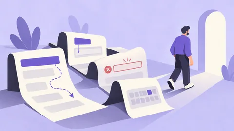 Conceptual illustration: Why Users Abandon Forms and How to Fix the UX